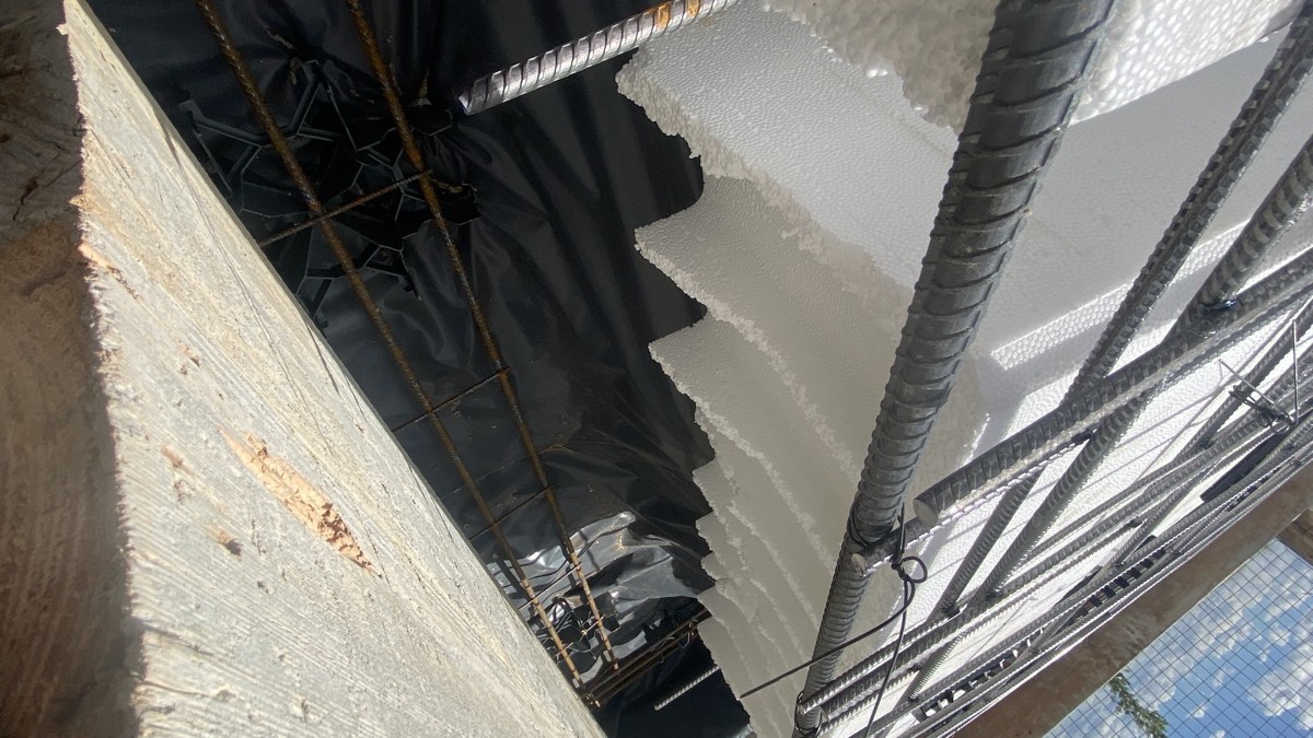 Edge and middle beam reinforcement, recorded during a slab pre-pour inspection in Oran Park